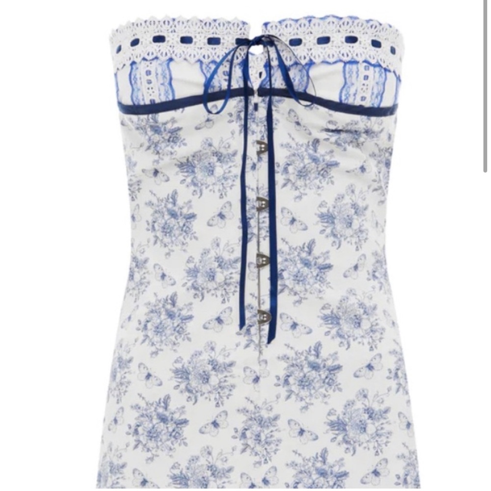 With Jean inspired dress